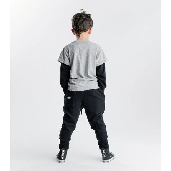 Nununu Pixel Skull Shirt in Heather Grey - Picture 3 of 4